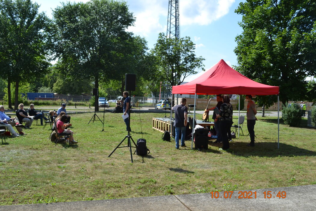 Kundgebung Erich Mühsam in Oranienburg